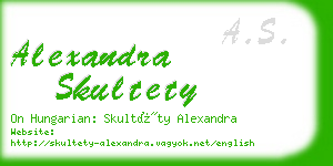 alexandra skultety business card
